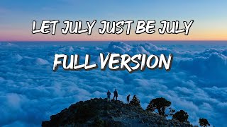 Video thumbnail of "Later on - Lily Williams (Let July be July) Full Version"