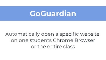 GoGuardian - Open a tab and link on student device