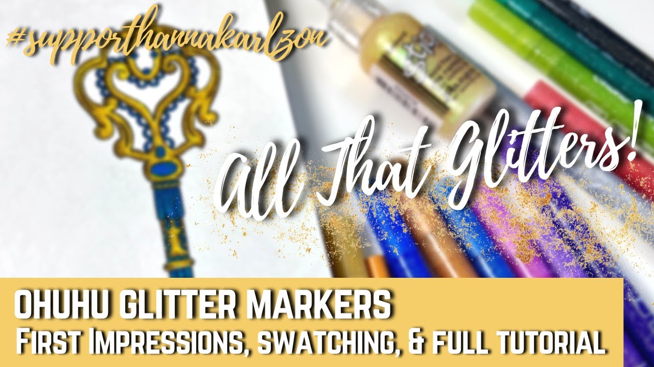Ohuhu Glitter Marker Review 