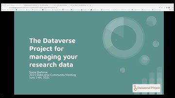 Introduction to the Dataverse Software (Dataverse Community Meeting 2021)