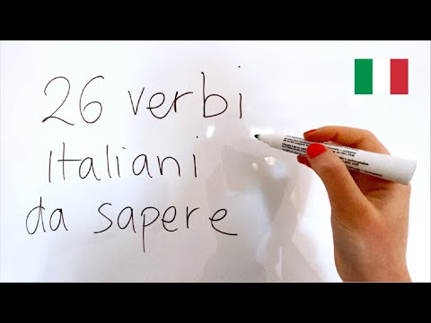 26 Italian verbs to know for basic conversation (verbs you already know + their antonyms)