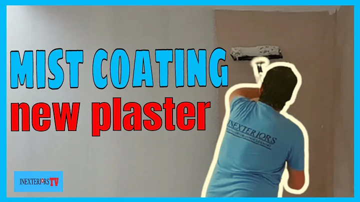 How to mist coat new plaster.