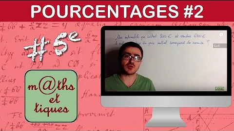 Comment calculer le pourcentage en maths ?