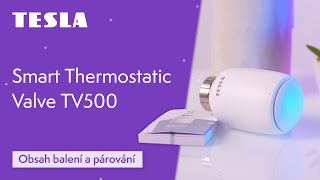 Tesla Smart Thermostatic Valve TV500 | Obsah balení a párování