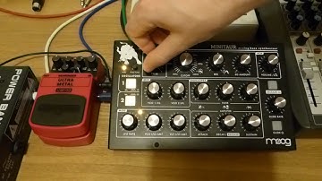 Moog Minitaur & Behringer UM100 Ultra Metal