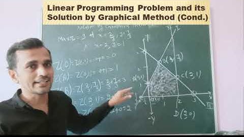 Linear Programming Problem and its Solution by Graphical Method (Continued)
