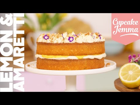 Lemon & Amaretti Jubilee Party Cake | Cupcake Jemma Channel | CupcakeJemma