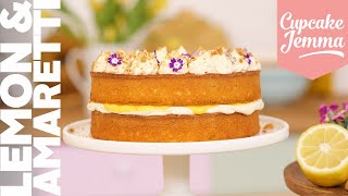 Lemon & Amaretti Jubilee Party Cake | Cupcake Jemma Channel