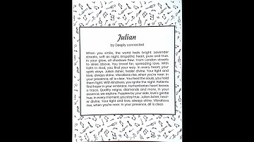 Julian by Deeply connected  Nov 10, 2025 Music Only