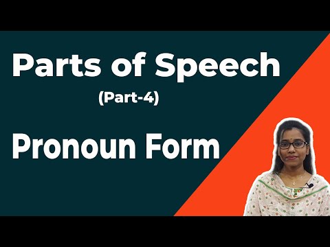 Parts Of Speech | Part-4 | Pronoun Form | Bengali Tutorial | English Grammar