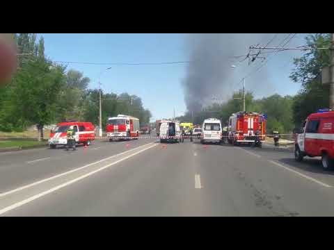 Мощный взрыв на газовой заправке в Волгограде