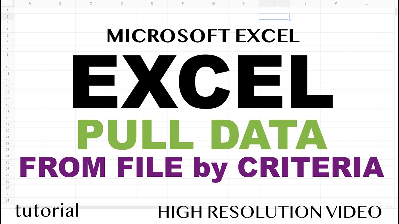 Excel Pull Data From Multiple Sheets Based On Criteria