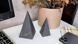 Пирамиды из шунгита Голода шлифованные / High unpolished shungite pyramid