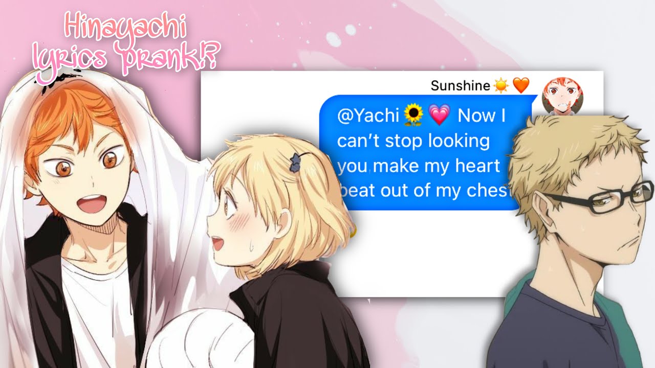 Hinayachi lyrics prank!?|Feat. jealous Tsukishima|Tsukihina|Bakashimaa