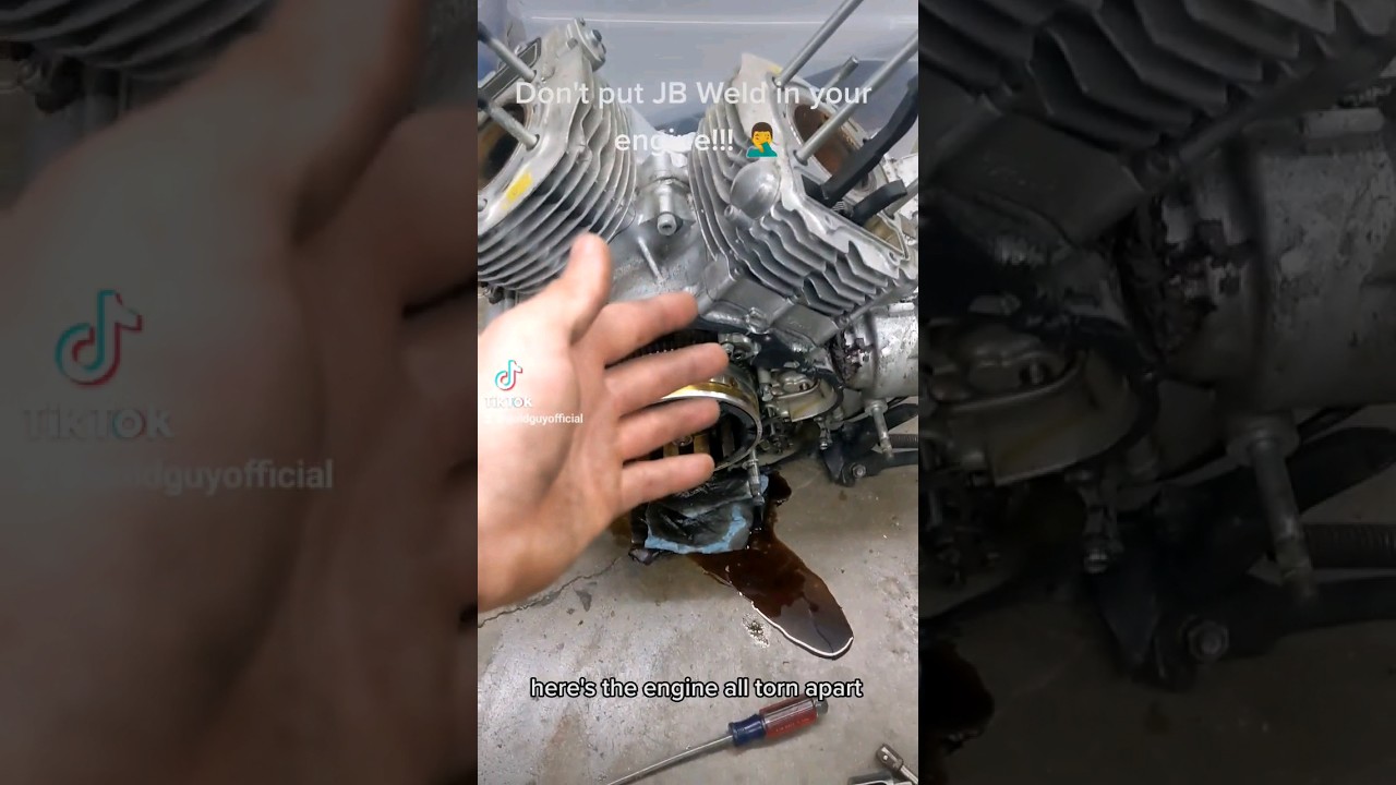 Don't put JB Weld inside your engine!!!! 