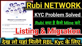 Rubi Network Latest Update/Rubi Token Listing/Rubi Coin Migration/Rubi Kyc Problem #rubi #rubikyc