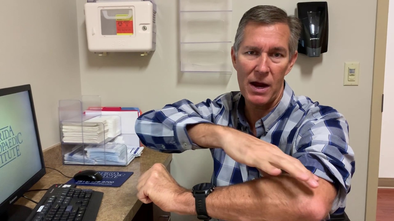 Dr. Morse, Exercises for Elbow Pain Florida Orthopaedic Institute
