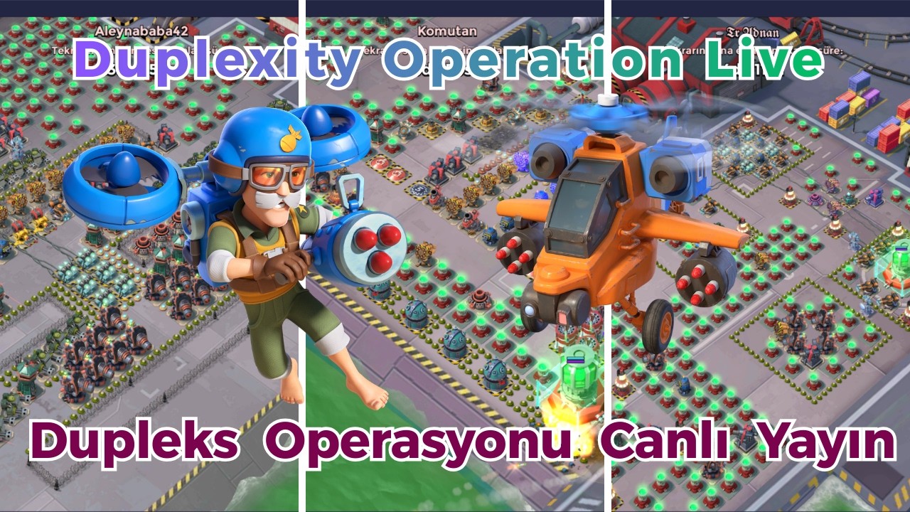 Dupleks Operasyonu Canlı Yayın  Operation Duplexity Live Boom Beach Türkçe