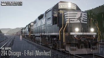 294 Chicago - E-Rail (Manifest) - Horseshoe Curve - GP38-2 - Train Sim World 2