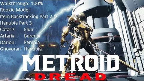 Metroid Dread - 100% - Walkthrough - (Rookie Mode) - Item Backtracking Part 2 & Hanubia Part 3