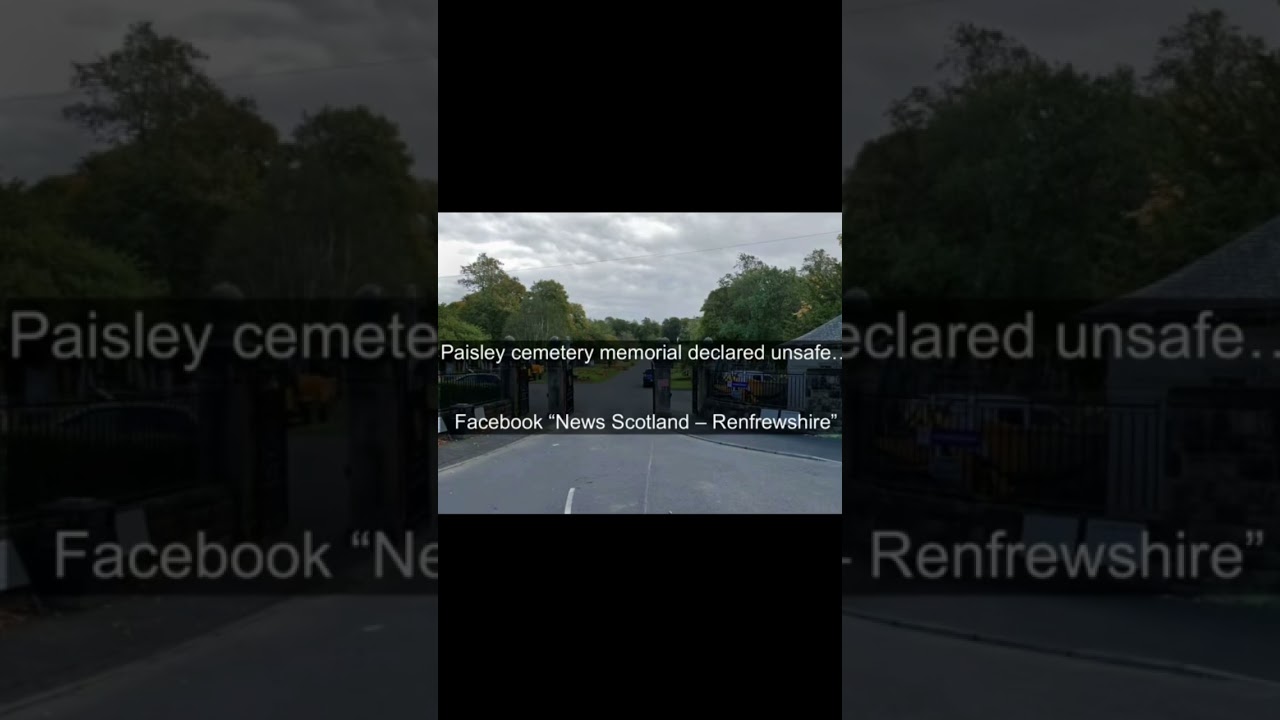 Cemetery memorial declared unsafe