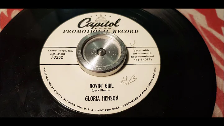 Gloria Henson - Rovin' Girl - 1955 Hillbilly - Cap...