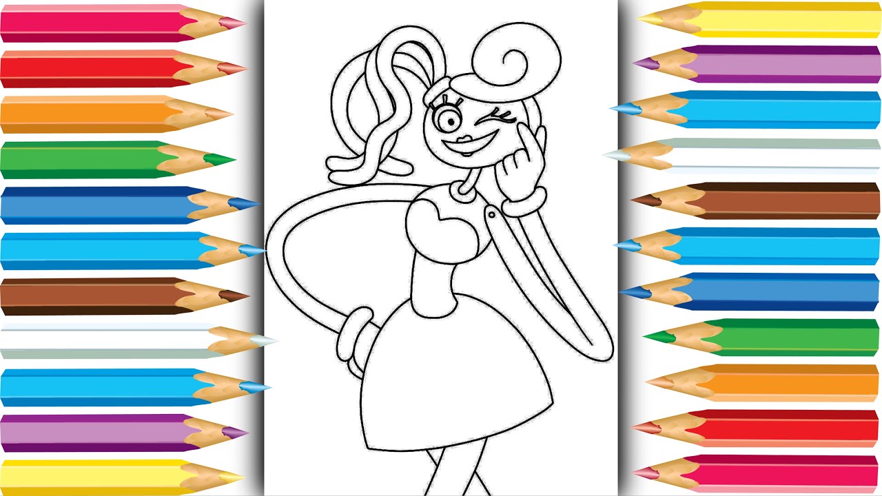 Legs Rendering Coloring Mommy Long Legs Render Coloring Coloring pages - YouTube