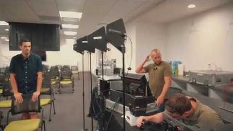 Behind the scenes for a live streamed event