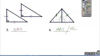 Unit 4 Lesson 4 Notes:  HL Theorem