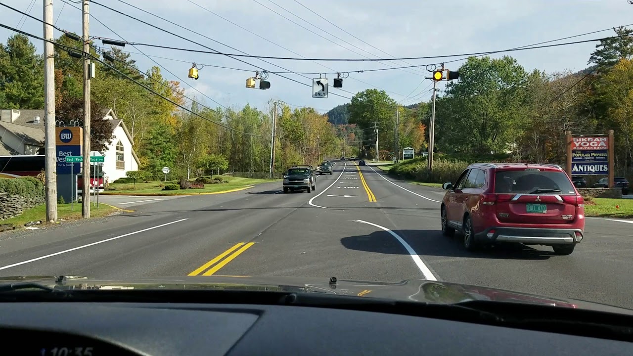 Driving up route 4 to best western in Rutland Vermont YouTube