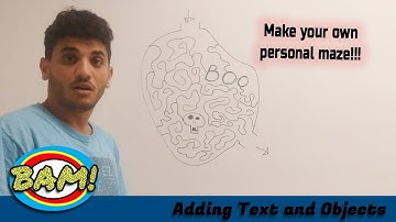 Add TEXT and IMAGES inside your maze | The BAM Method