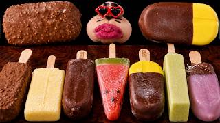 ASMR ICE CREAM HEAVEN 🍦🍫 KitKat, Hershey's, Melona & More MUKBANG