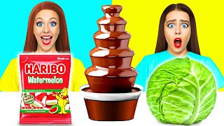 Chocolate Fountain Fondue Challenge | Crazy Cooking Battle by Multi DO Fun Challenge