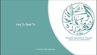 Download Lagu Haq Tu Paak Tu of Pir Shams (Recited by Iffat Sulaiman) MP3
