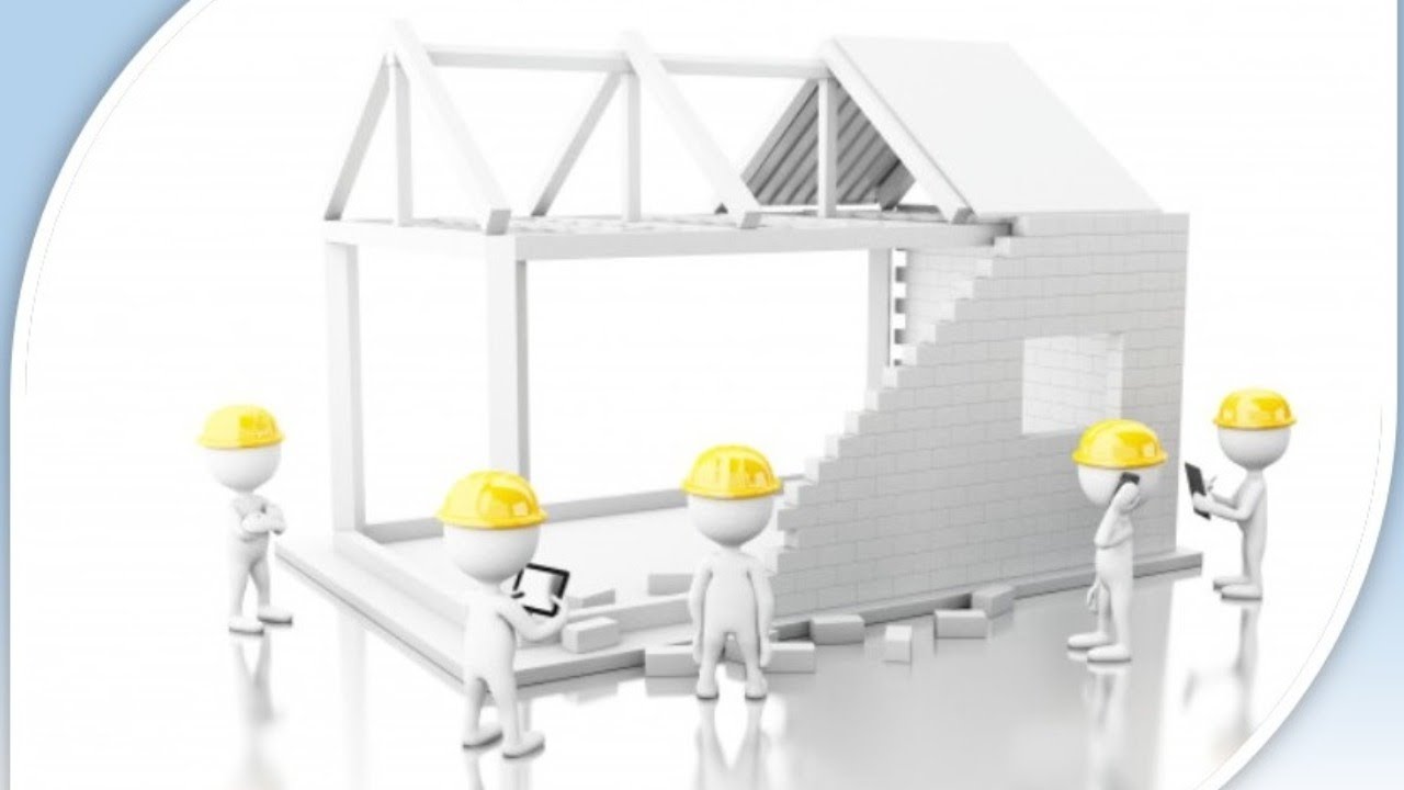 Желтые человечки строят дом