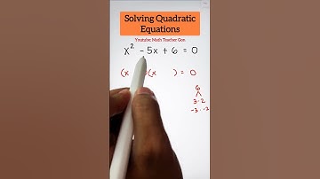 Solving Quadratic Equation by Factoring #mathteachergon #quadraticequation #factoring