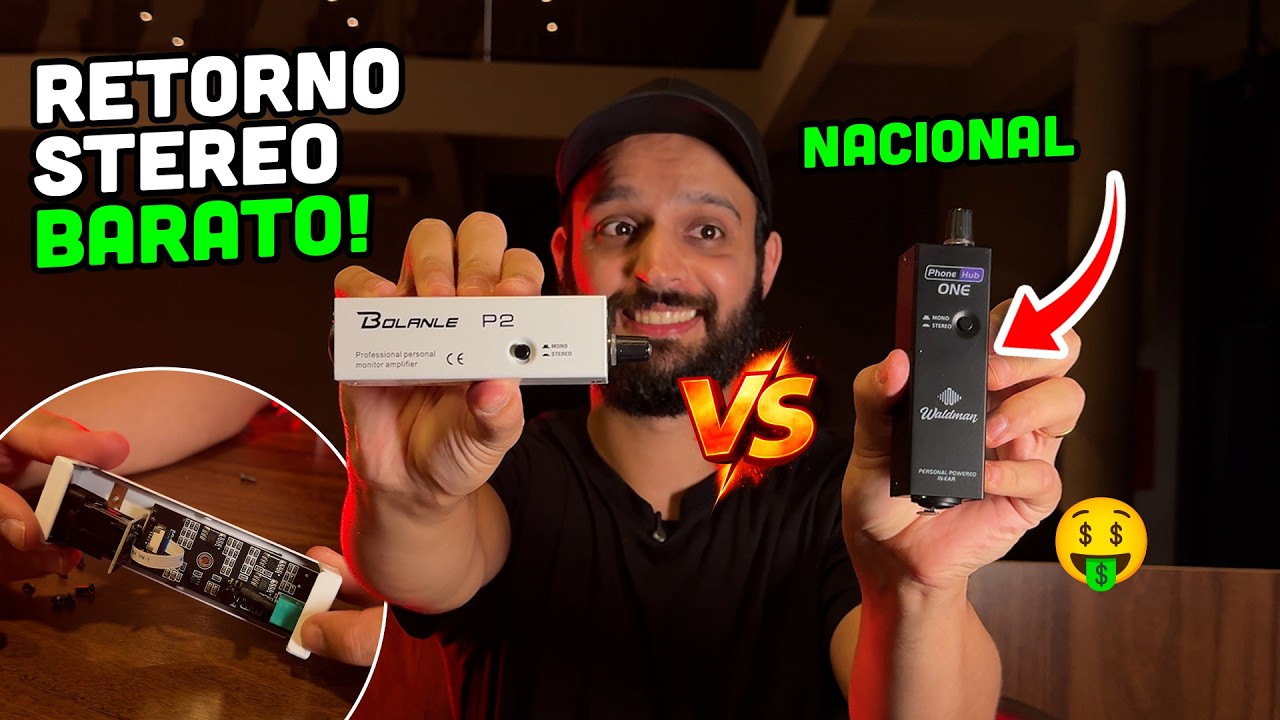 Retorno de palco estéreo barato, nacional ou importado?