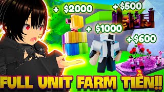 MÌNH ĐÃ DÙNG TOÀN BỘ UNIT FARM TIỀN TRONG 1 VÁN ĐỂ PHÁ ĐẢO CHẾ ĐỘ NIGHTMARE | TOILET TOWER DEFENSE