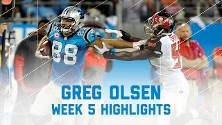 Greg Olsen Explodes With 9 Catches 181 Yards Nfl Week 5 Player Highlights