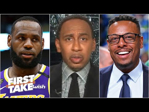 Stephen A. reacts to Paul Pierce leaving LeBron out of his top 5 list | First Take