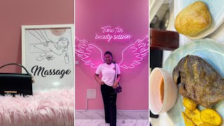 Qatar vlogs||| IN MY SOFT GIRL ERA||| TIME FOR BEAUTY SESSION ||| A NIGERIAN RESTAURANT IN QATAR screenshot 4