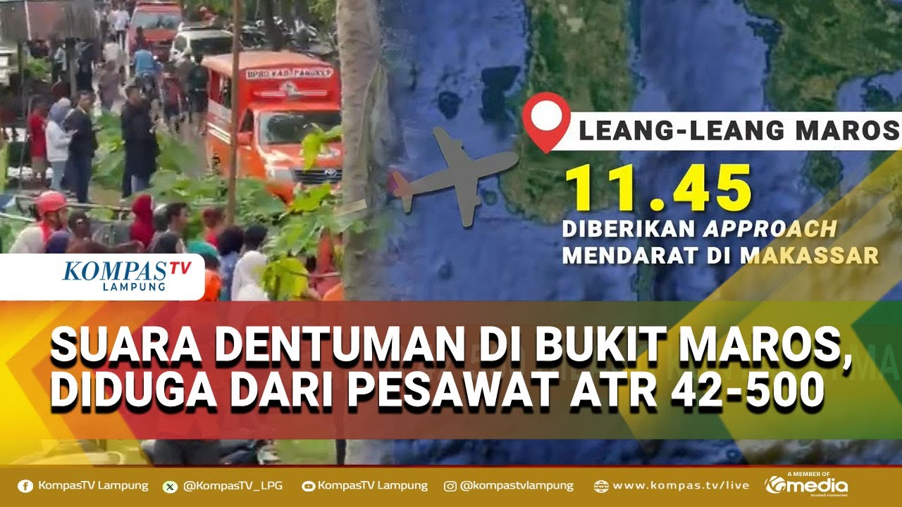 Suara Dentuman Gegerkan Warga Maros, Diduga dari Pesawat ATR Hilang Kontak