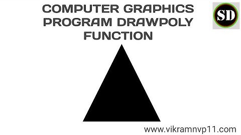 #1 computer graphics program drawpoly function