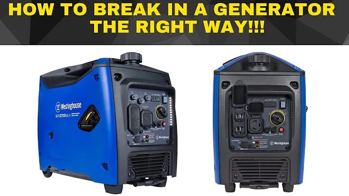 Mastering the Art of Breaking In a Portable Generator