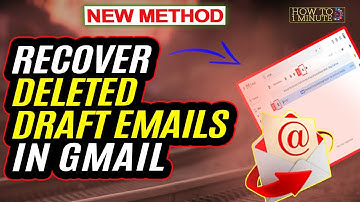 How to recover deleted draft emails in gmail