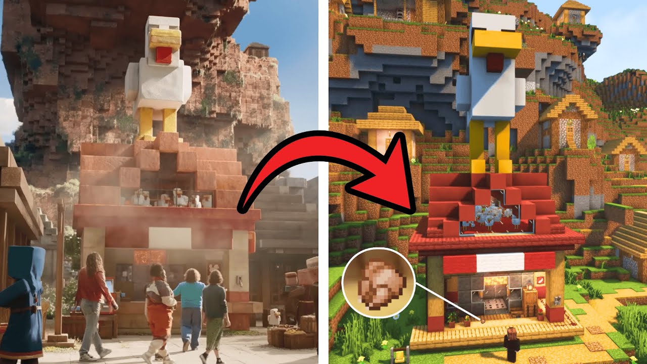 Build A FULLY WORKING Lava Chicken From The Minecraft Movie Java 