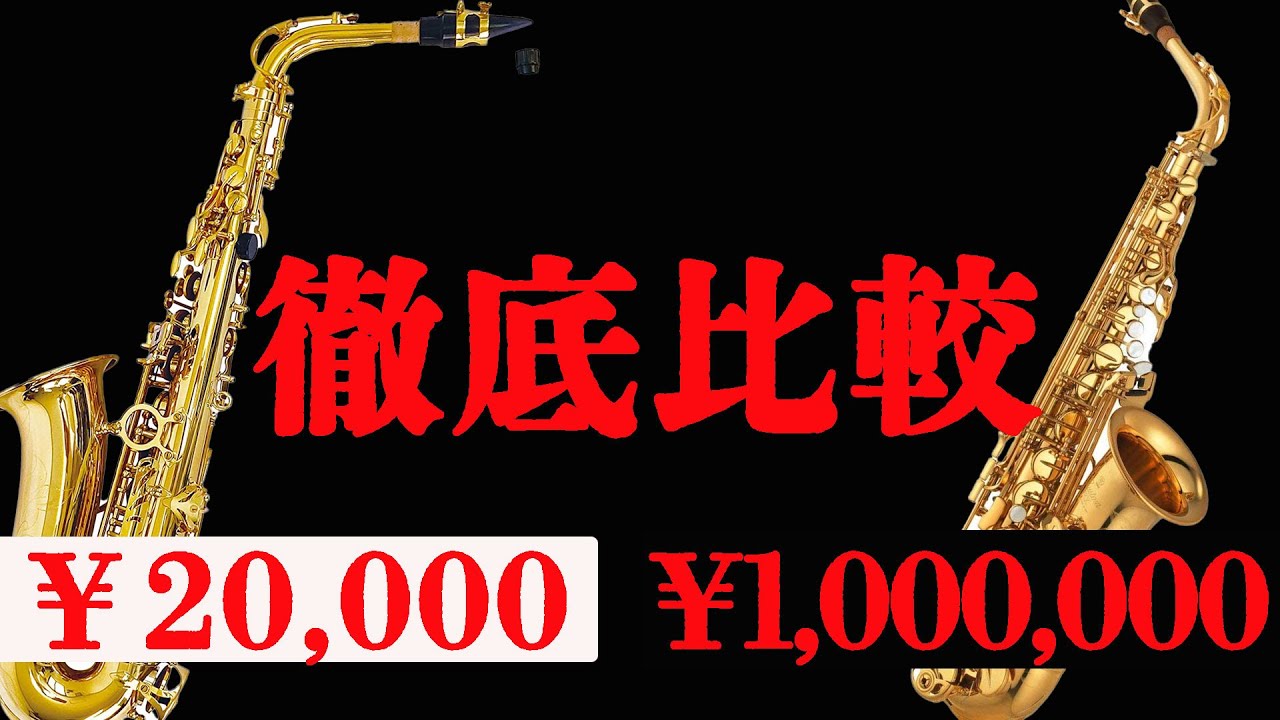衝撃比較】Amazonで2万のサックスを100万の高級サックスと比較し