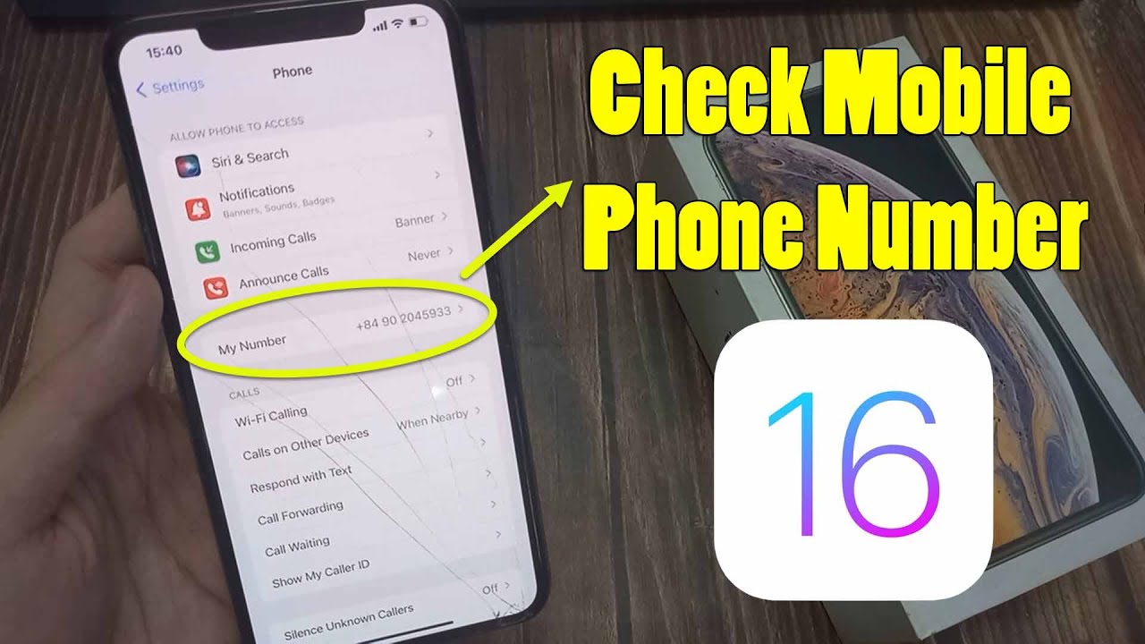 How to check your phone number on iPhone iOS 16 | Check Mobile Phone ...