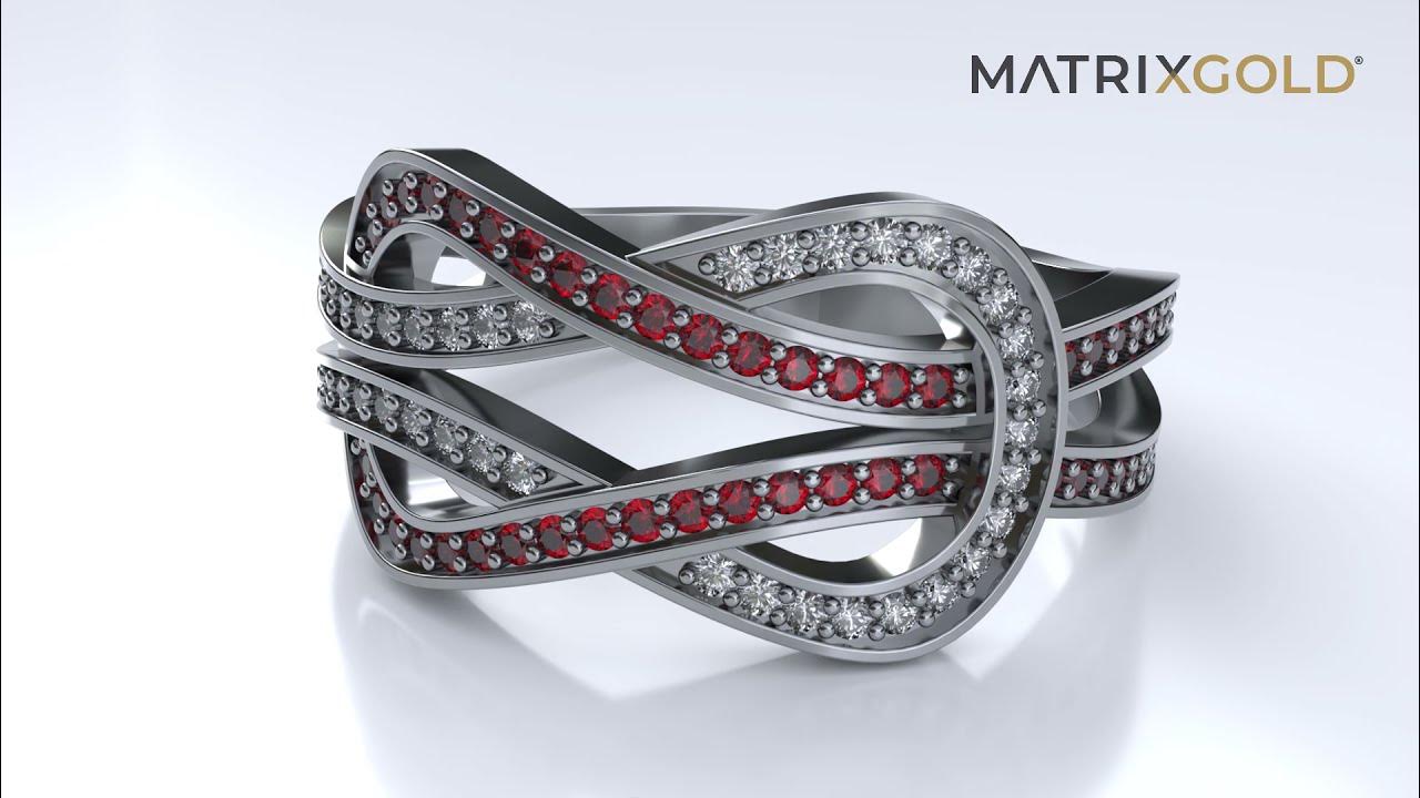 Square Knot Ring MatrixGold Speed Modeling YouTube
