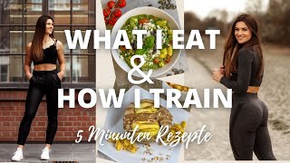 What I Eat How I Train Full Day Of Eating - 5 Minuten Rezepte Home Workout Food Shopping